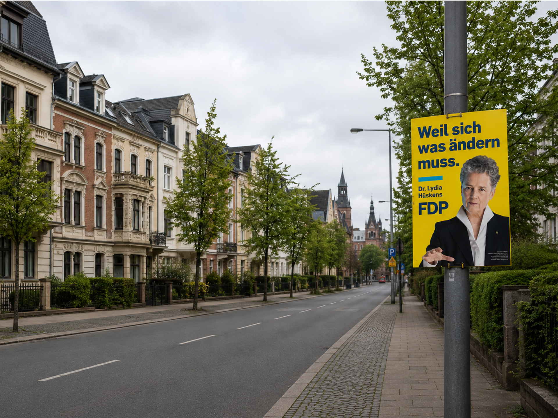 Plakatmotiv zum bundesweiten Aktionstag der FDP Sachsen-Anhalt